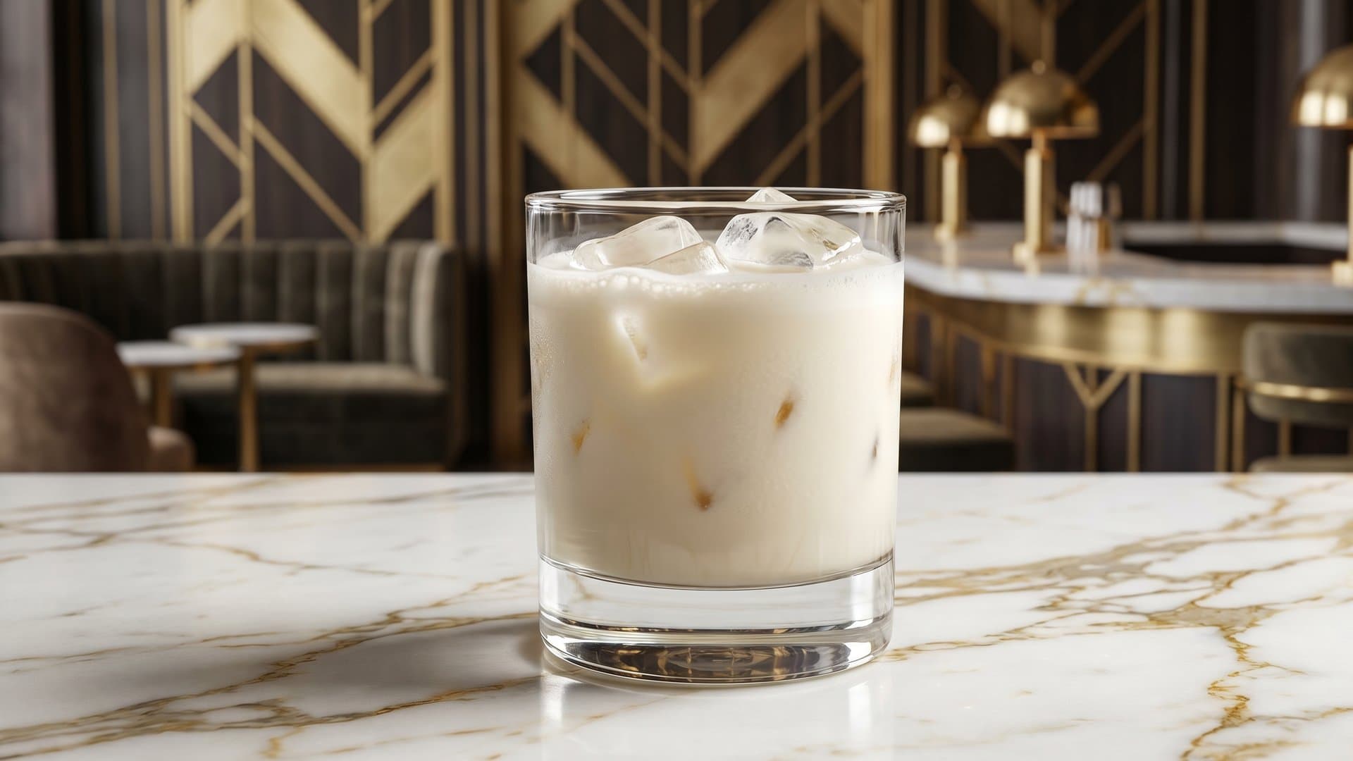 The Dude Abides cocktail in a rocks garnished with None - The Dude keeps it simple