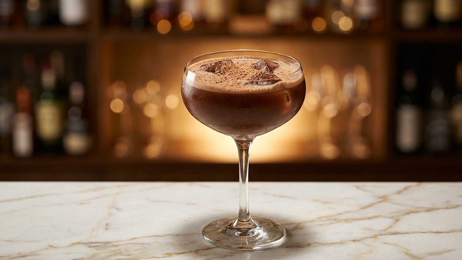 Velvet Reverie cocktail in a coupe garnished with Freshly grated nutmeg